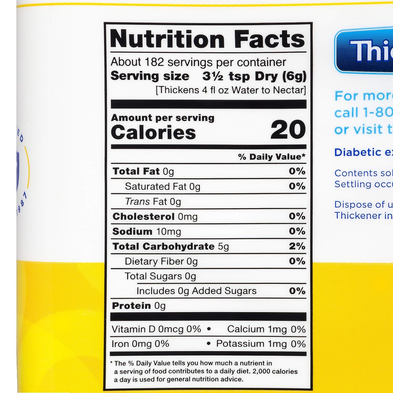 Food and Beverage Thickener Thick-It Original Concentrated 36 oz. Canister Unflavored Powder IDDSI Level 0 Thin, Packaging Type- Case