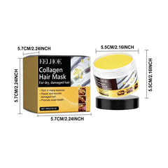 Collagen Moisturizing Hair Mask for Revitalizing Hair, Hydrating Nourishing Hair Care Mask for Dry & Damaged Hair, Hair Care Product Forwomen & Men