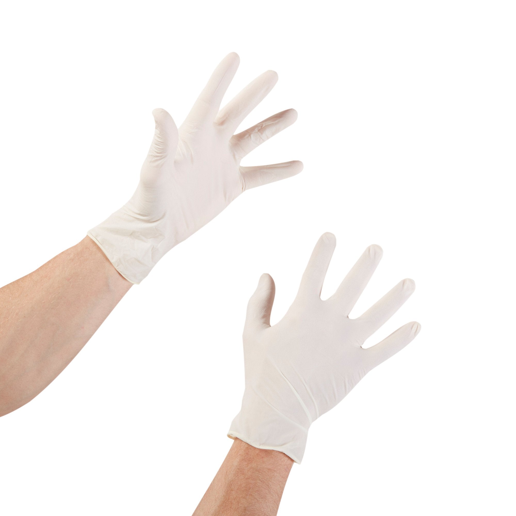 Exam Glove McKesson Confiderm X-Large NonSterile Latex Standard Cuff Length Textured Fingertips Ivory Not Rated,Packaging Type- Box