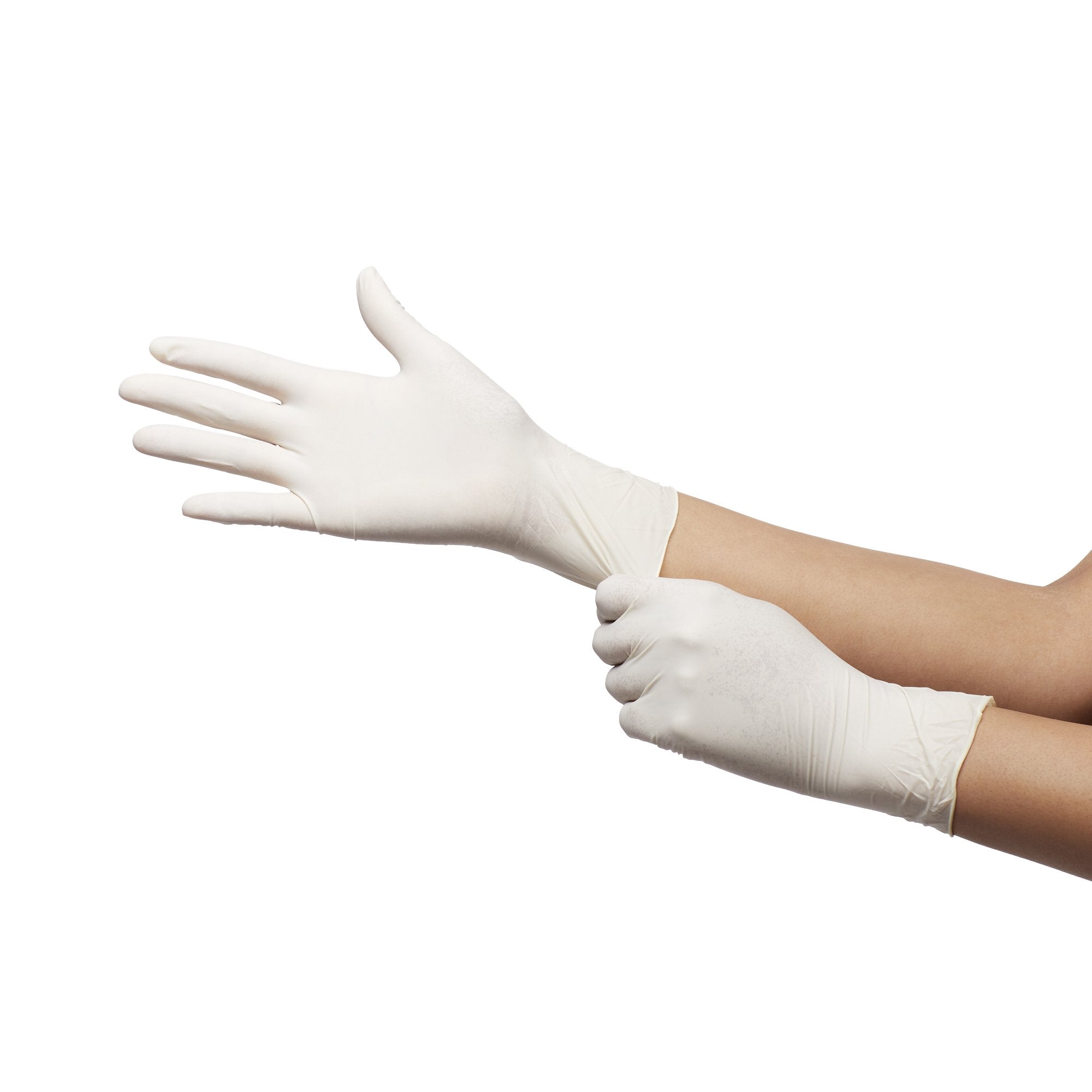 Exam Glove McKesson Confiderm X-Large NonSterile Latex Standard Cuff Length Textured Fingertips Ivory Not Rated,Packaging Type- Box
