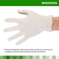 Exam Glove McKesson Confiderm X-Large NonSterile Latex Standard Cuff Length Textured Fingertips Ivory Not Rated | 100/BX10Box/Case