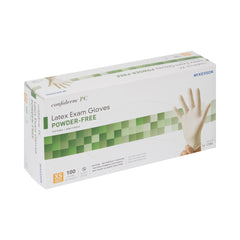 Exam Glove McKesson Confiderm X-Small NonSterile Latex Standard Cuff Length Fully Textured Ivory Not Rated | 10Box/Case