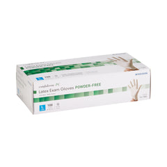 Exam Glove McKesson Confiderm Large NonSterile Latex Standard Cuff Length Fully Textured Ivory Not Rated | 10Box/Case