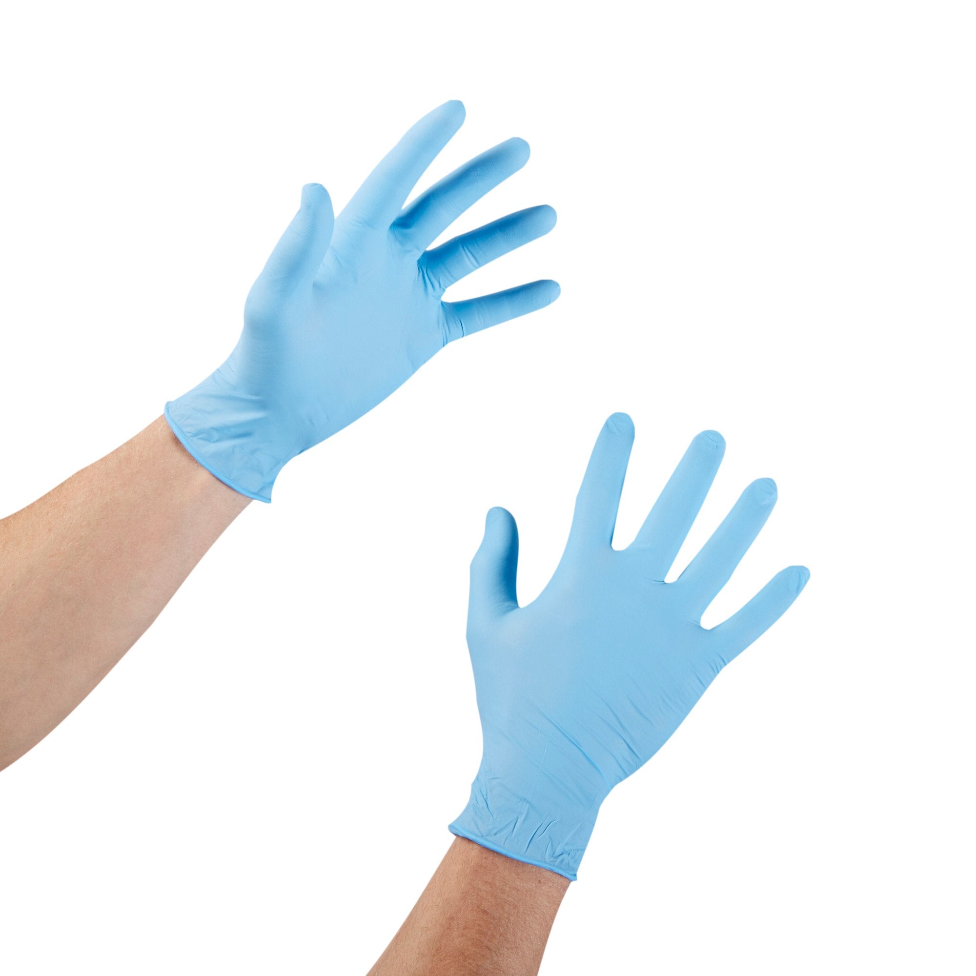 Exam Glove McKesson Confiderm 4.5C Small NonSterile Nitrile Standard Cuff Length Textured Fingertips Blue Chemo Tested,Packaging Type- Box