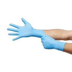 Exam Glove McKesson Confiderm 6.5CX Large NonSterile Nitrile Extended Cuff Length Textured Fingertips Blue Chemo Tested | 10Box/Case