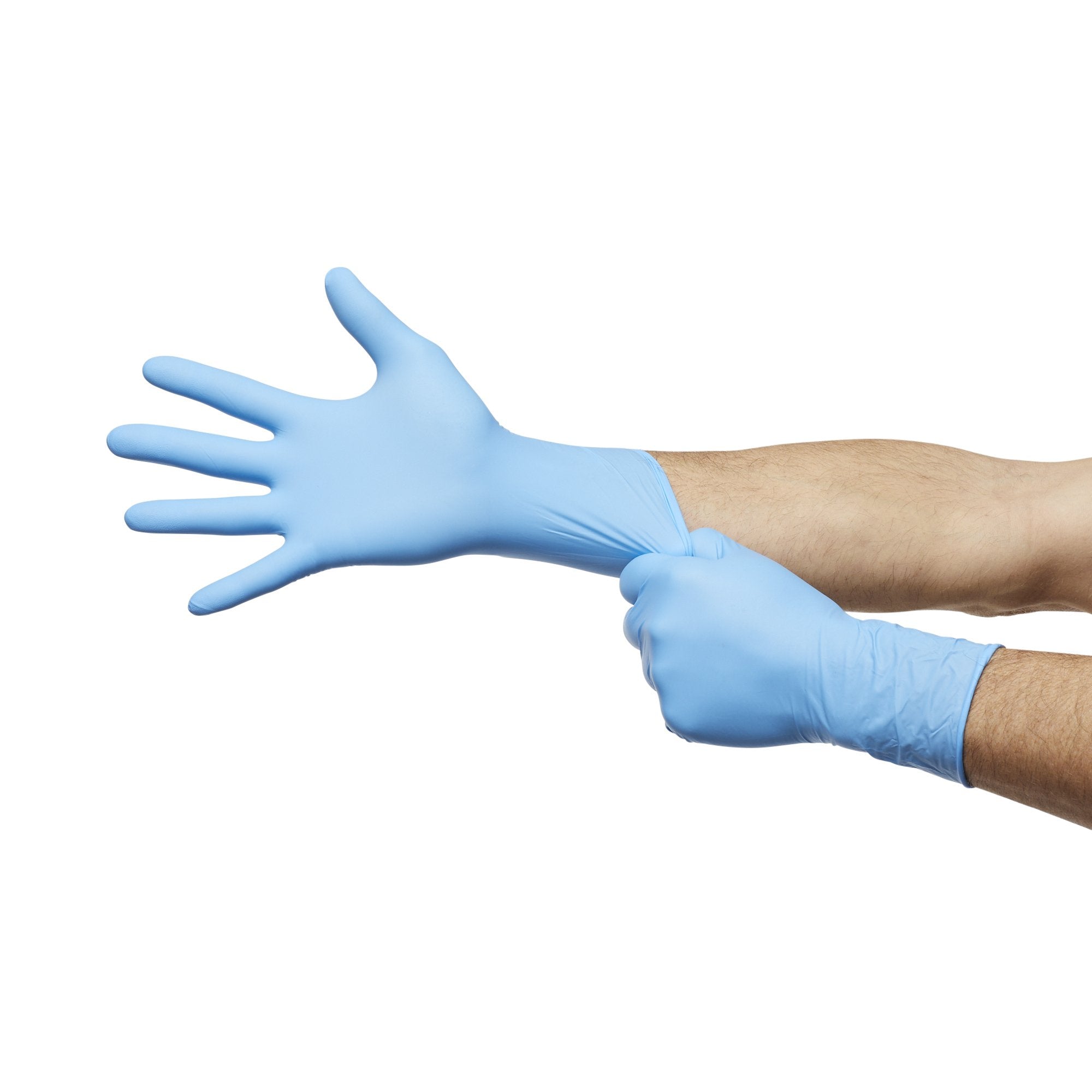 Exam Glove McKesson Confiderm 6.5CX Large NonSterile Nitrile Extended Cuff Length Textured Fingertips Blue Chemo Tested,Packaging Type- Box