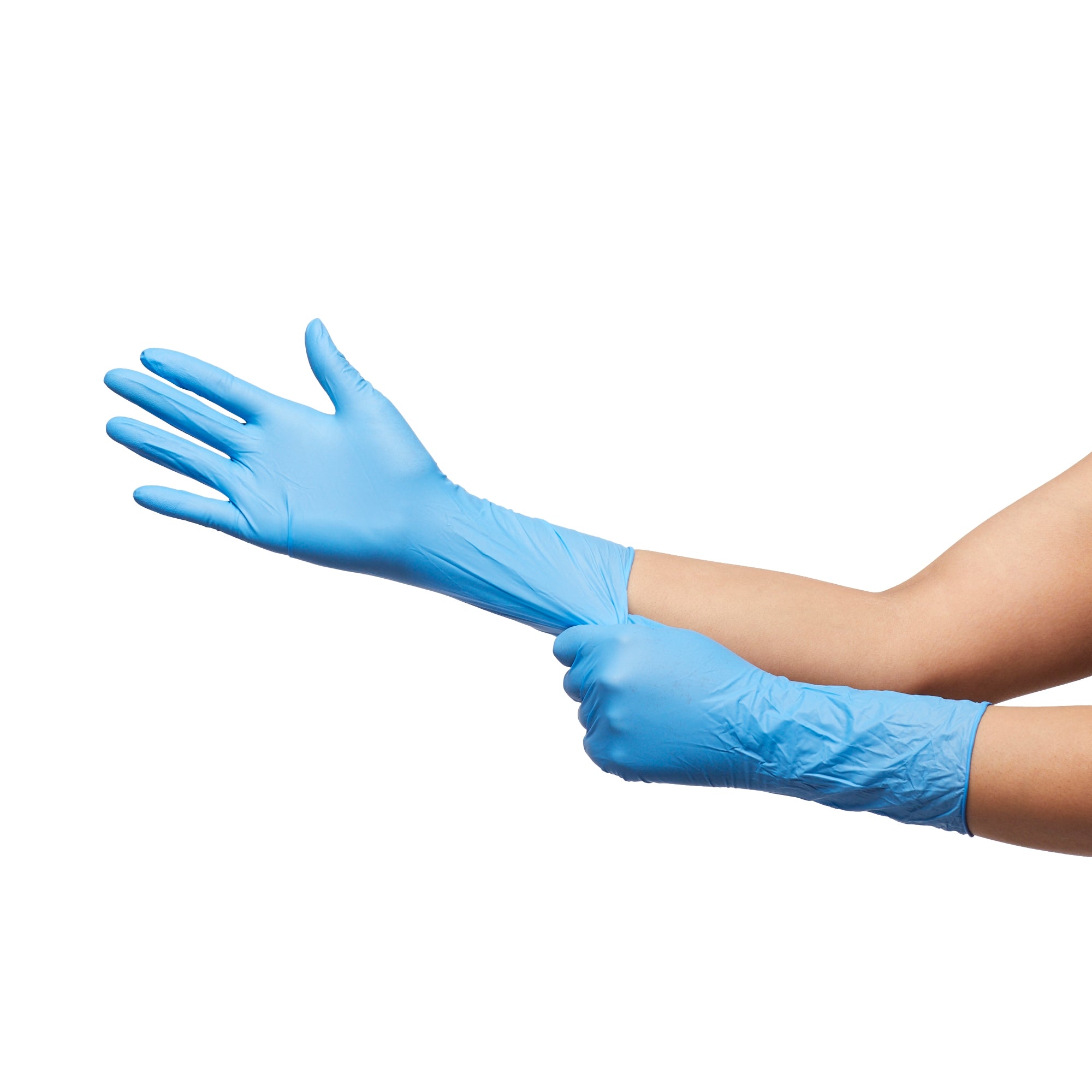 Exam Glove McKesson Confiderm 6.5CX X-Large NonSterile Nitrile Extended Cuff Length Textured Fingertips Blue Chemo Tested | 10Box/Case