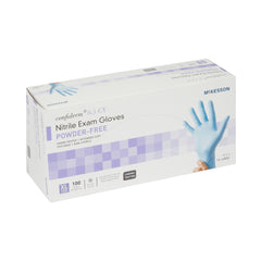 Exam Glove McKesson Confiderm 6.5CX X-Large NonSterile Nitrile Extended Cuff Length Textured Fingertips Blue Chemo Tested | 10Box/Case