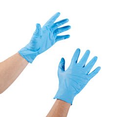 Exam Glove McKesson Confiderm 3.8 Medium NonSterile Nitrile Standard Cuff Length Textured Fingertips Blue Not Rated | 10Box/Case