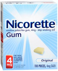 Stop Smoking Aid Nicorette 4 mg Strength Gum