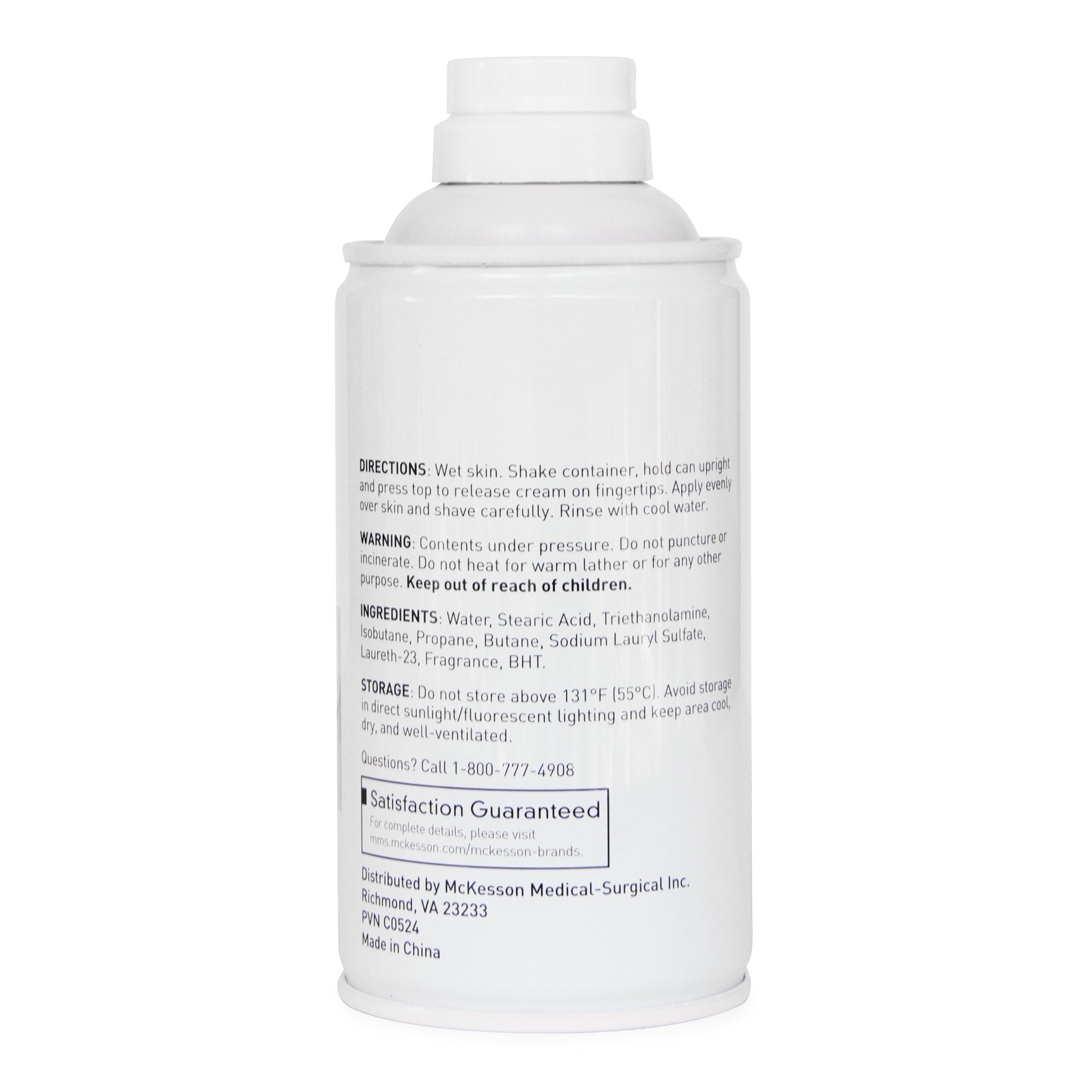 Shaving Cream McKesson Aerosol Can 11 oz., Packaging Type- Case