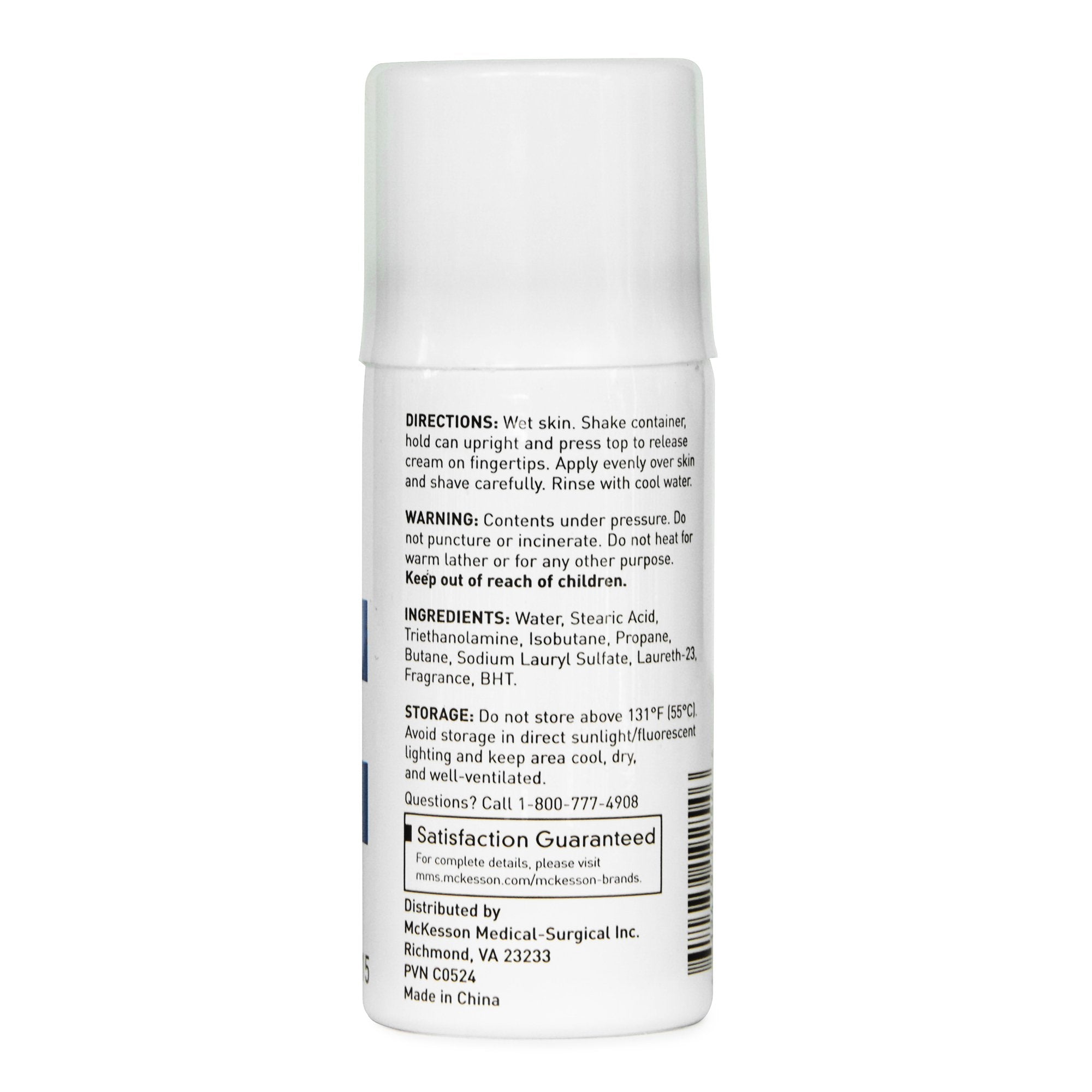 Shaving Cream McKesson Aerosol Can 1.5 oz., Packaging Type- Each