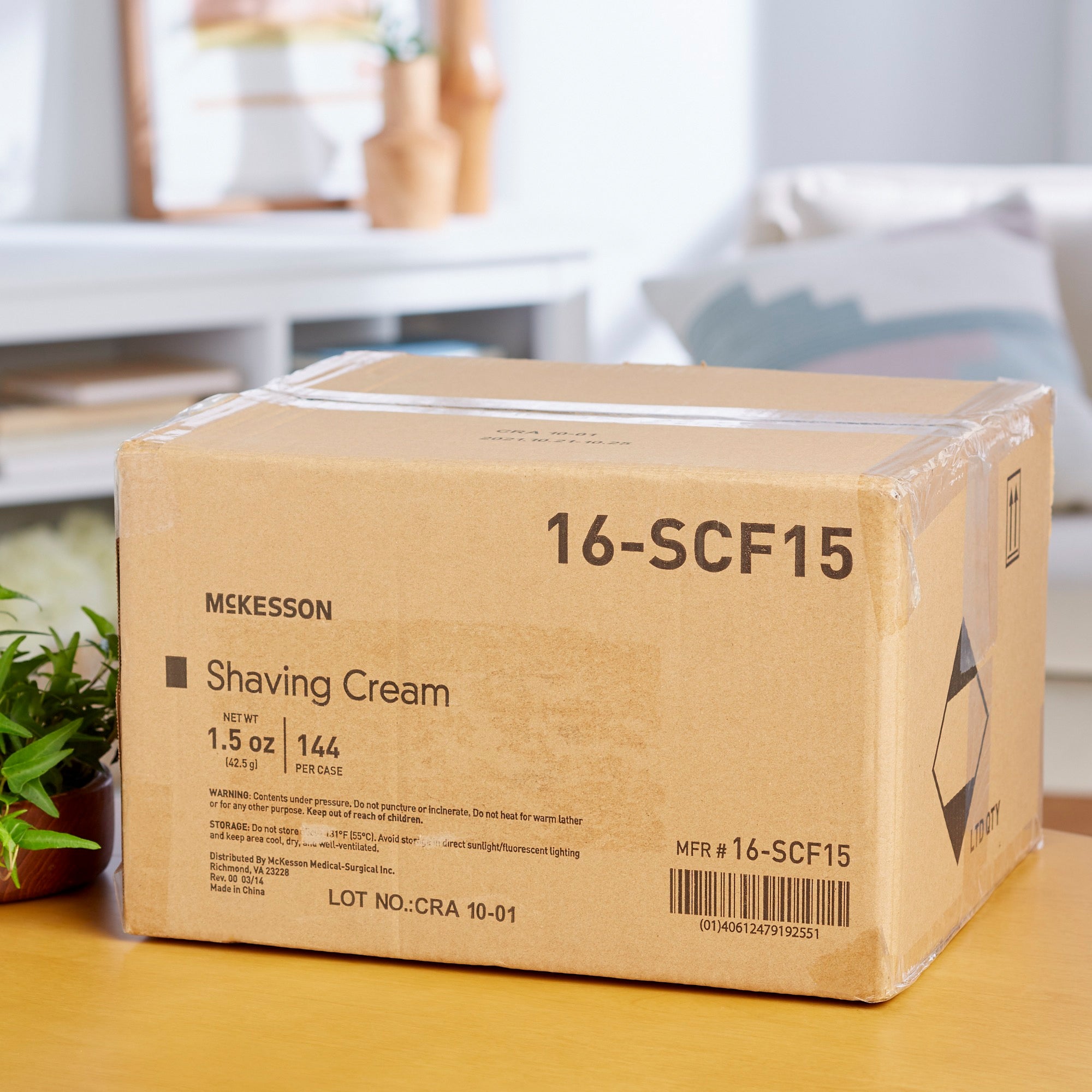 Shaving Cream McKesson Aerosol Can 1.5 oz., Packaging Type- Each