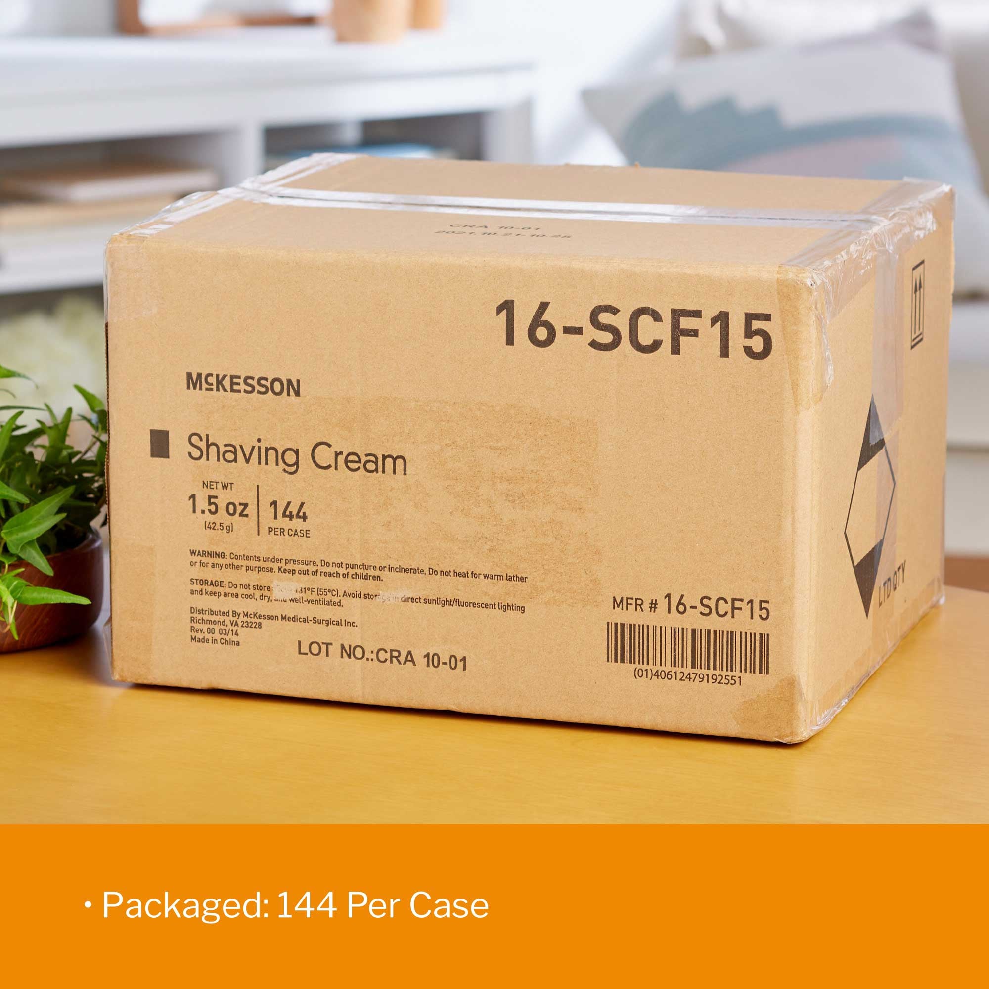 Shaving Cream McKesson Aerosol Can 1.5 oz., Packaging Type- Each