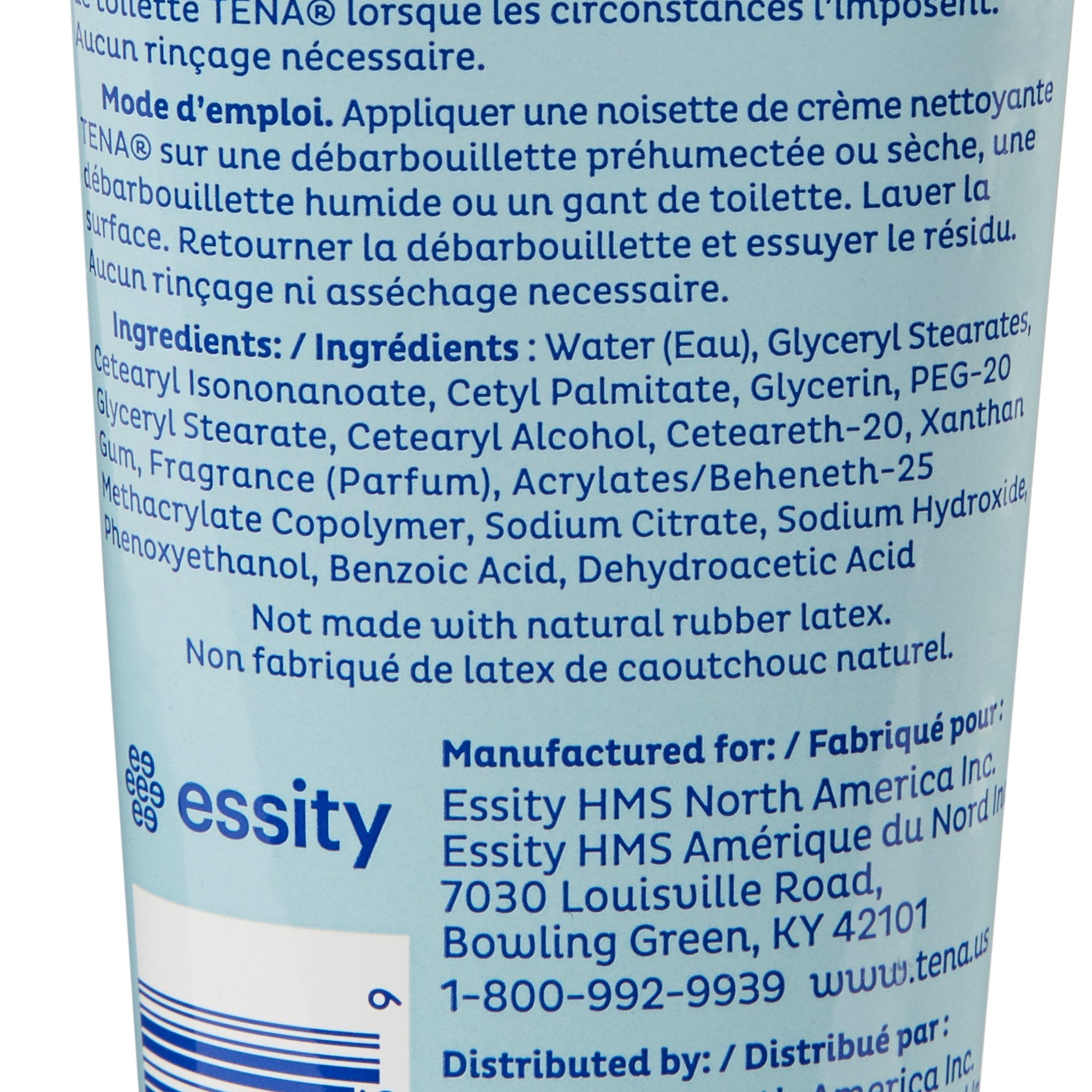 Rinse-Free Body Wash TENA ProSkin Cleansing Cream Cream 8.5 oz. Tube Mild Scent,Packaging Type- Each
