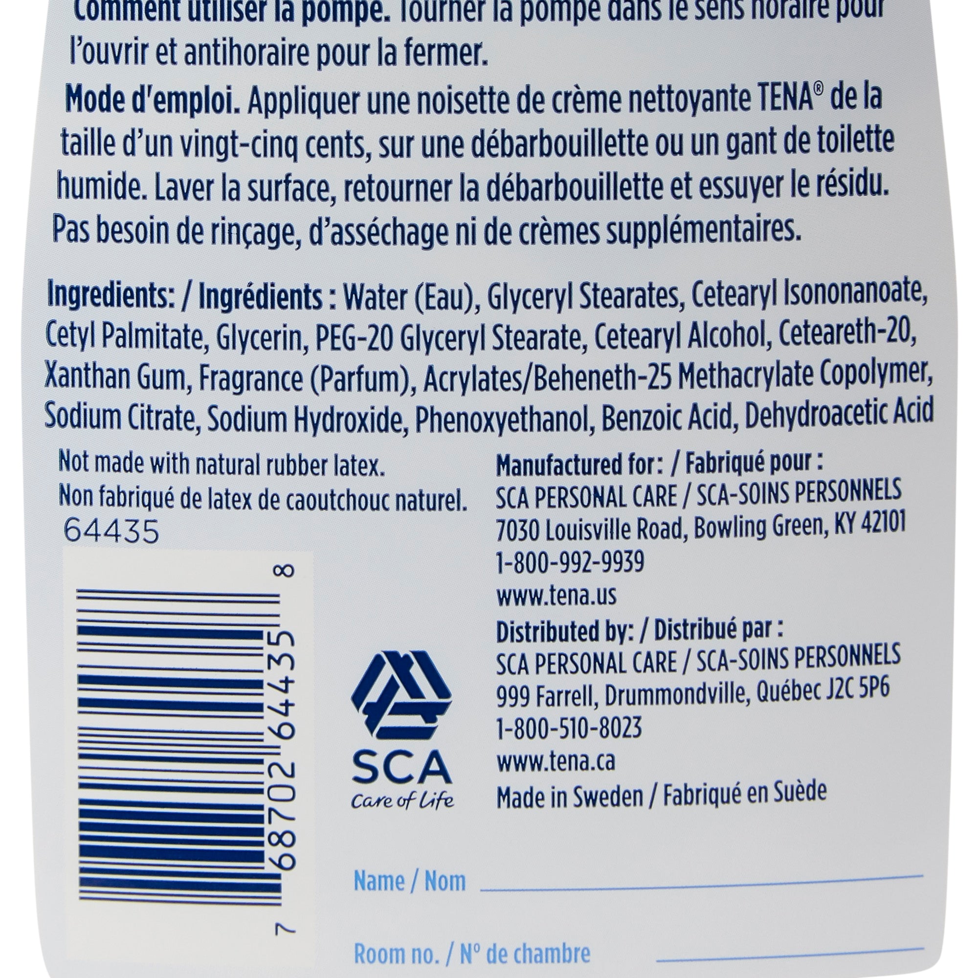 Rinse-Free Body Wash TENA ProSkin Cleansing Cream Cream 33.8 oz. Pump Bottle Mild Scent,Packaging Type- Each