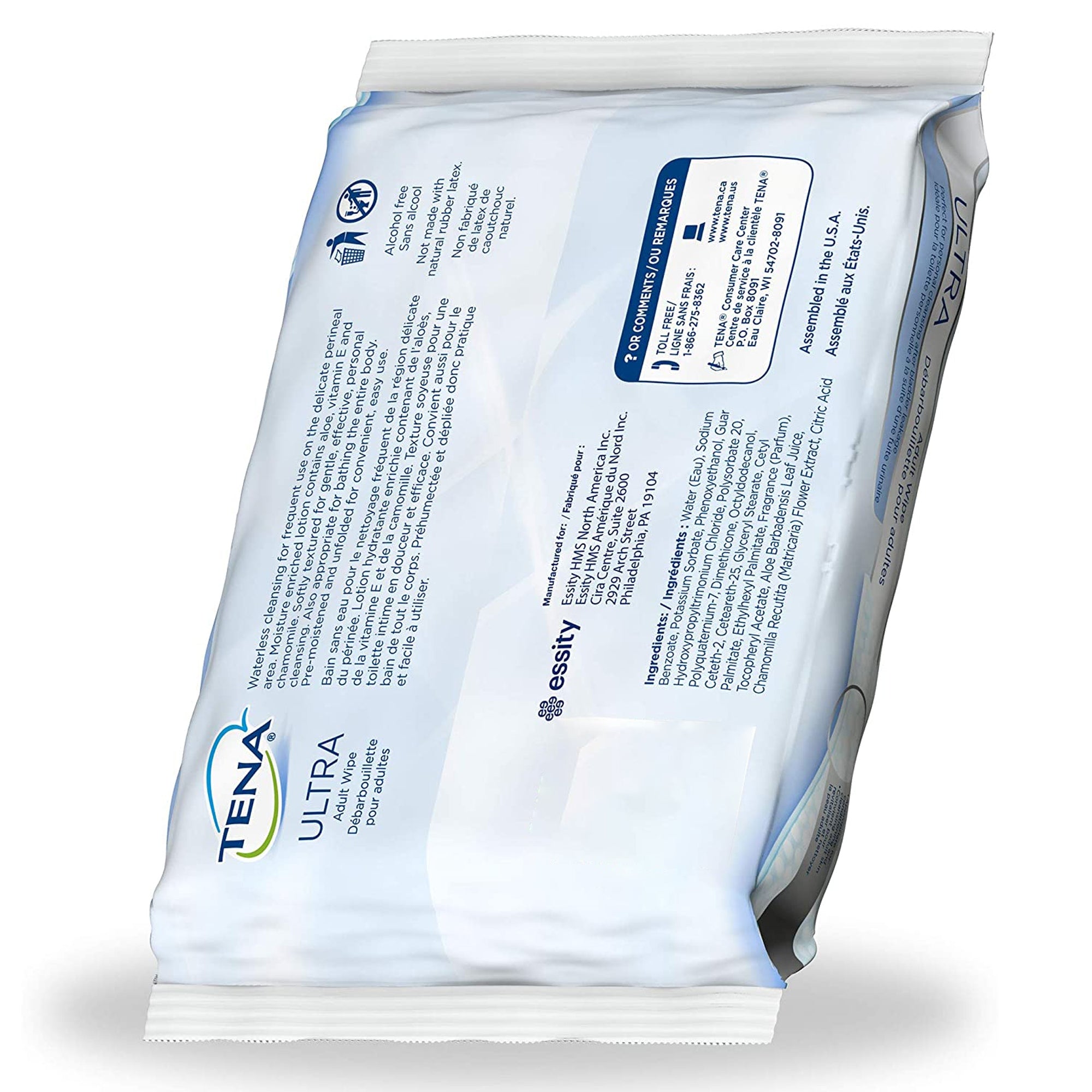 Flushable Personal Wipe TENA ProSkin UltraFlush Soft Pack Scented 48 Count, Packaging Type- Case