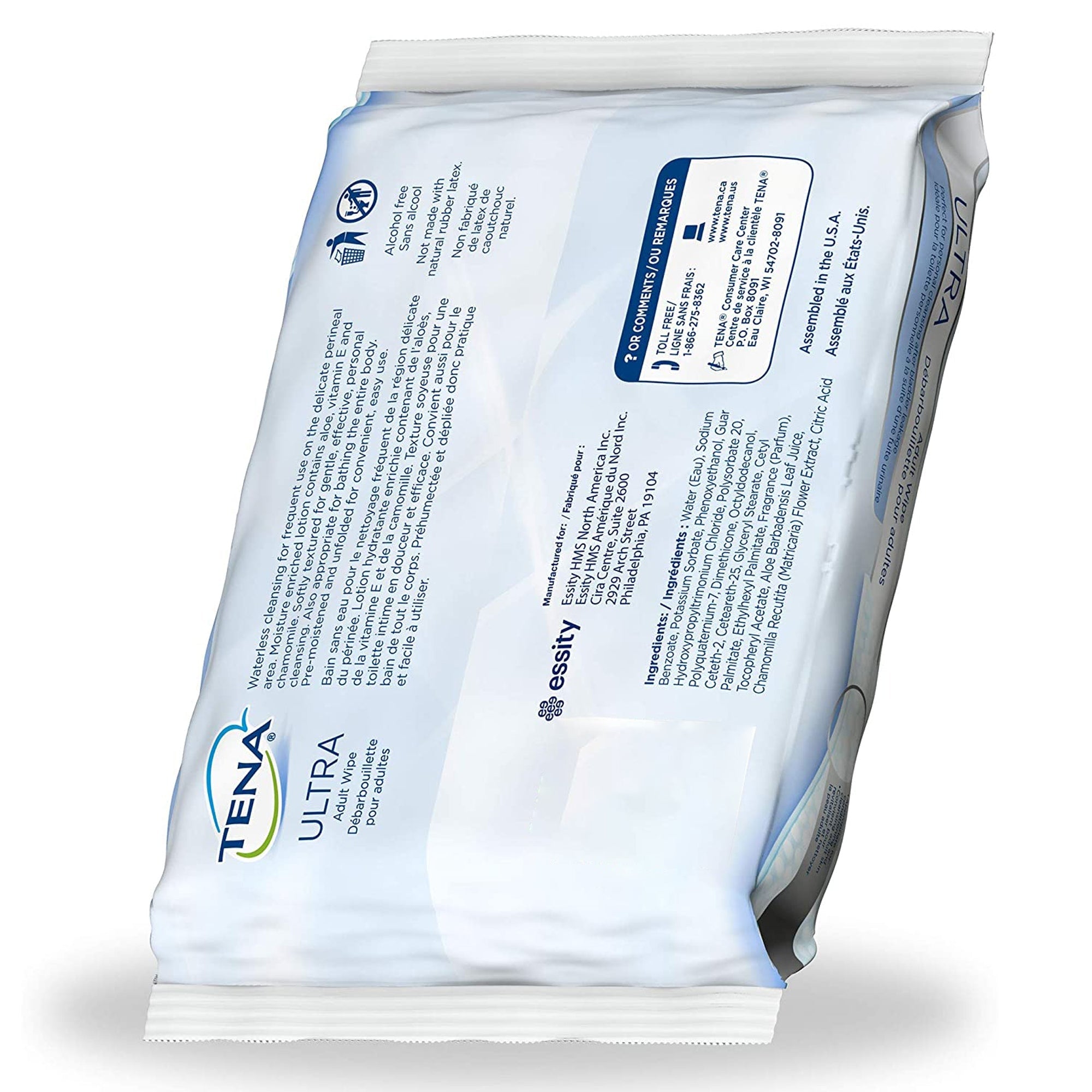 Flushable Personal Wipe TENA ProSkin UltraFlush Soft Pack Scented 48 Count, Packaging Type- Case