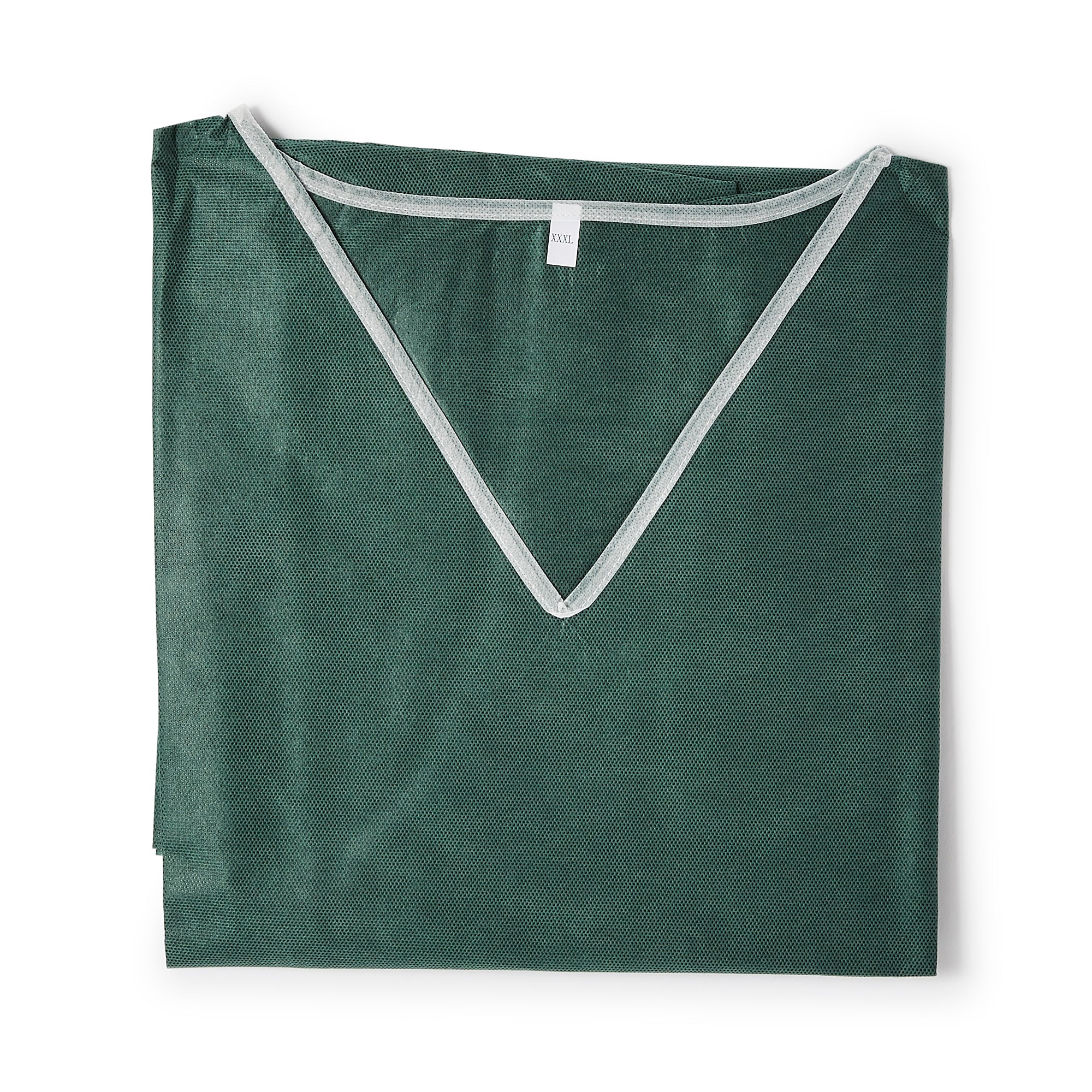 Scrub Shirt 3X-Large Green Without Pockets Short Sleeve Unisex, Packaging Type- Case
