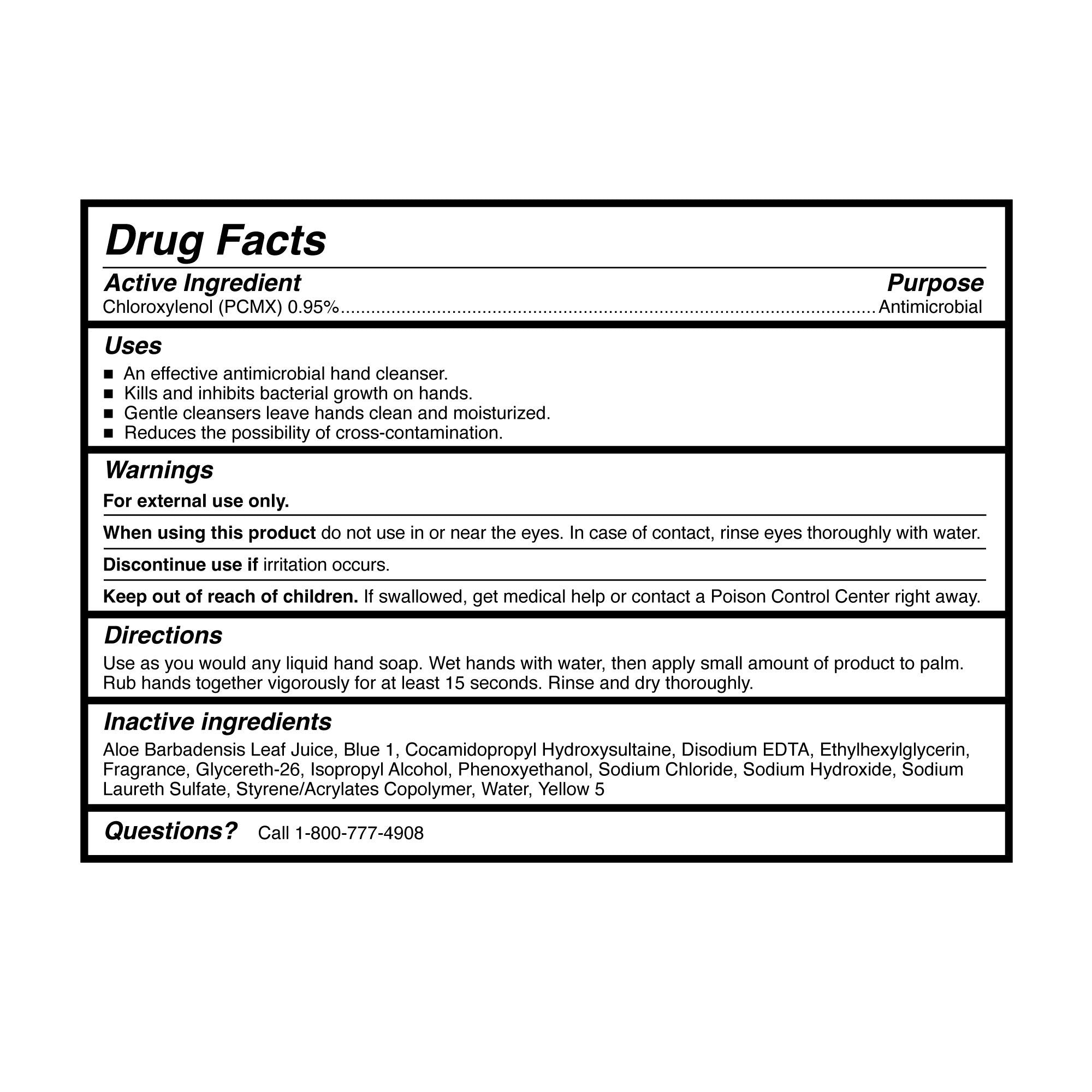 Jabón antimicrobiano McKesson Loción, garrafa de 1 galón, aroma herbal. Envase: caja.