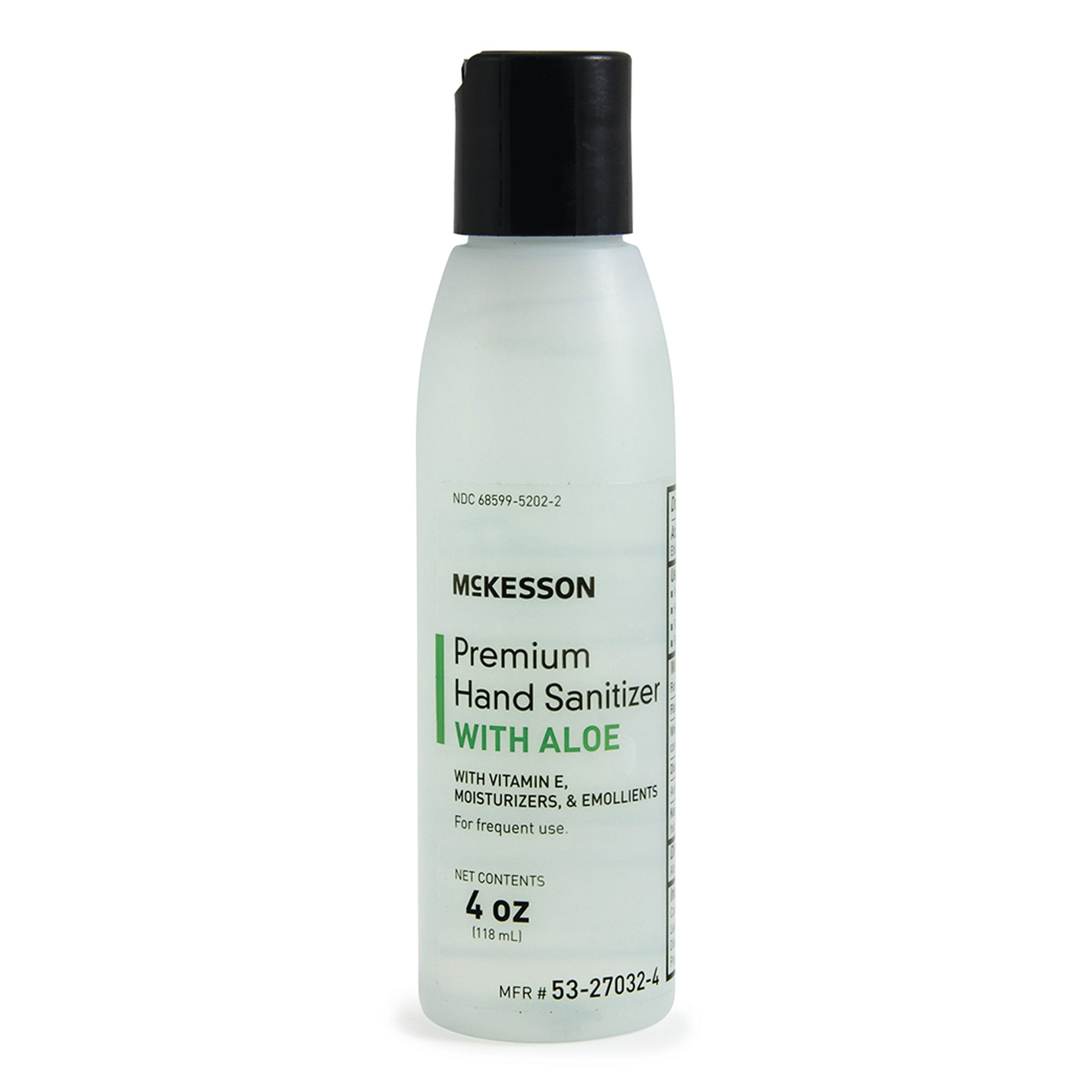 Hand Sanitizer with Aloe McKesson Premium 4 oz. Ethyl Alcohol Gel Bottle, Packaging Type- Case
