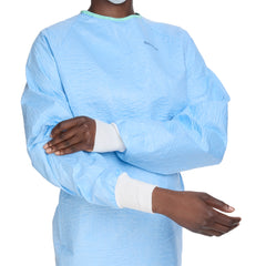 Surgical Gown with Towel Aero Blue Large Blue Sterile AAMI Level 3 Disposable, Packaging Type- Case