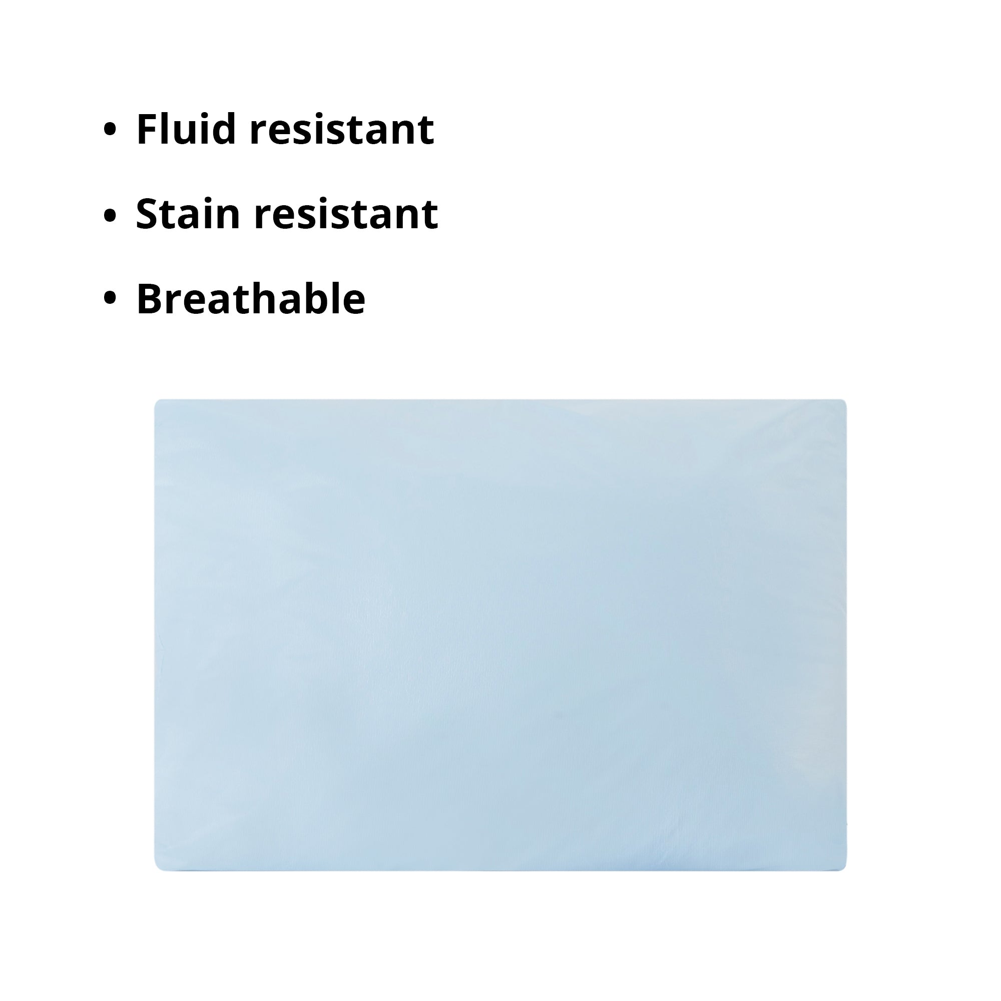 Bed Pillow McKesson 19 X 25 Inch Blue Reusable, Packaging Type- Case