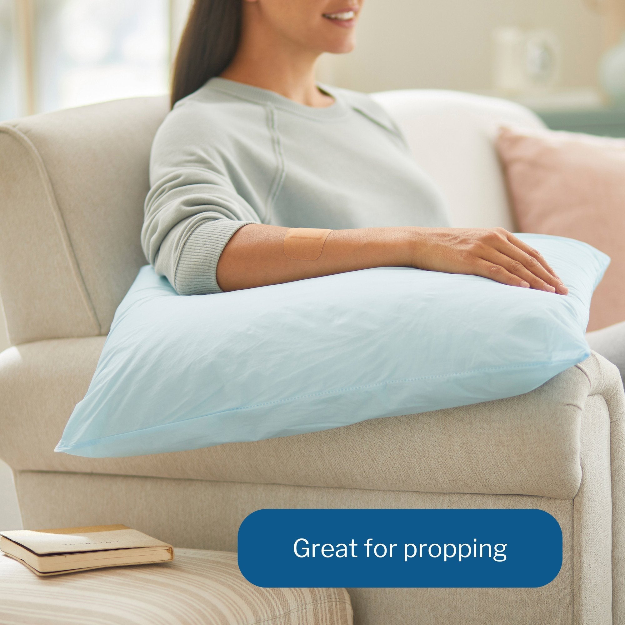 Bed Pillow McKesson 20 X 26 Inch Blue Reusable, Packaging Type- Case
