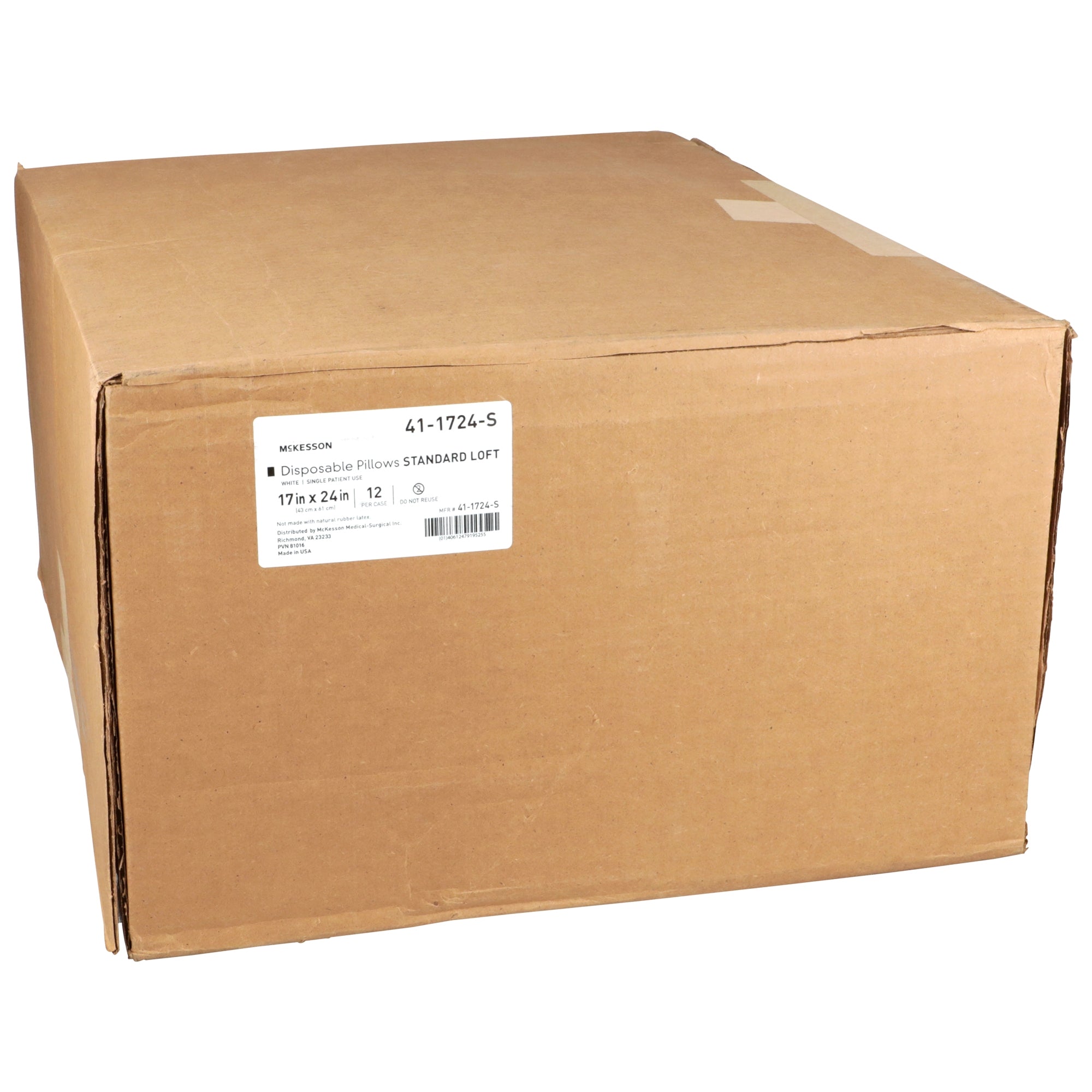 Bed Pillow McKesson 17 X 24 Inch White Disposable,Packaging Type- Each