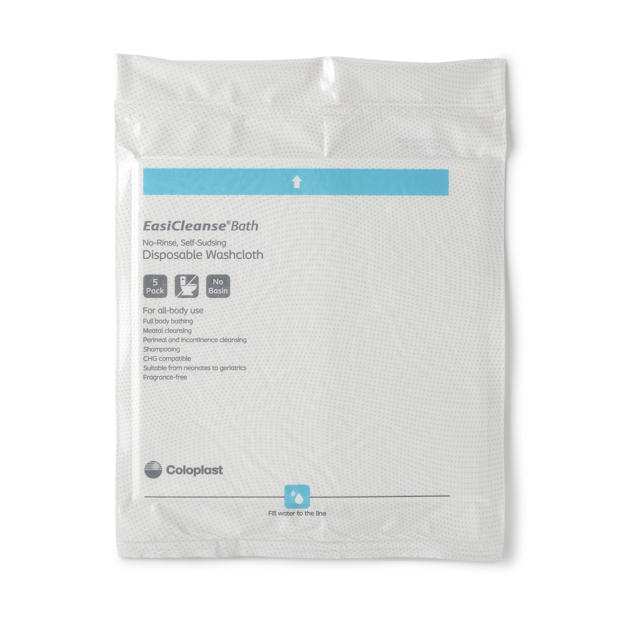 Personal Cleansing Wipe Bedside-Care EasiCleanse Soft Pack Unscented 5 Count, Packaging Type- Case