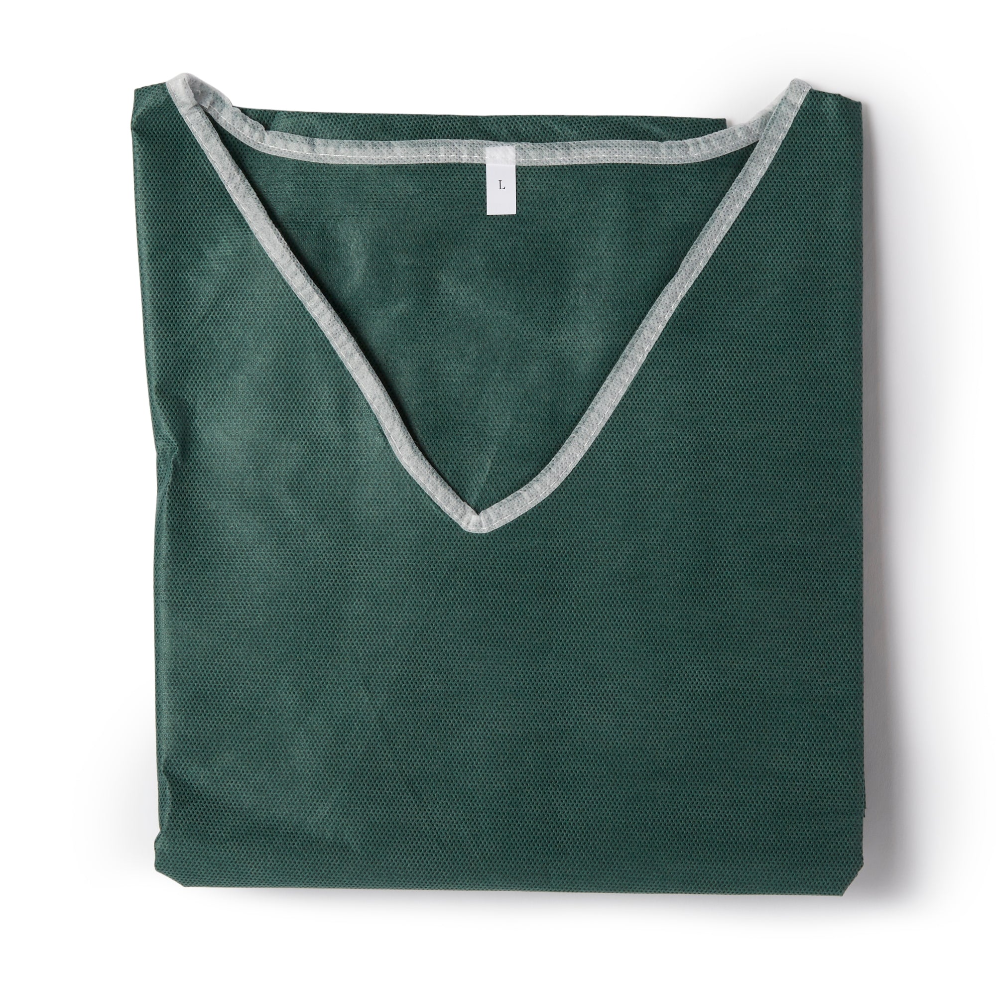 Scrub Shirt Large Green Without Pockets Short Sleeve Unisex, Packaging Type- Case