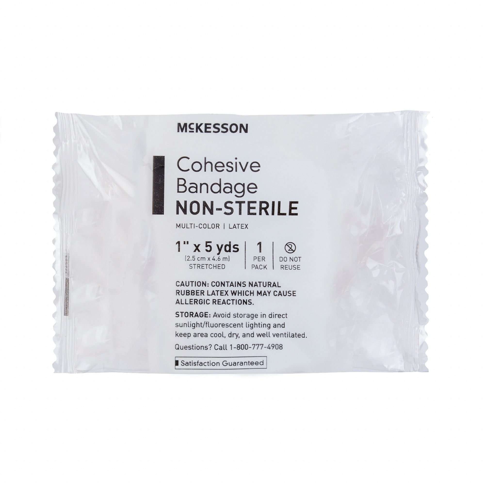 Cohesive Bandage McKesson 1 Inch X 5 Yard Self-adherent Closure Purple / Pink / Green / Light Blue / Royal Blue / Red NonSterile Standard Compression, Packaging Type- Case