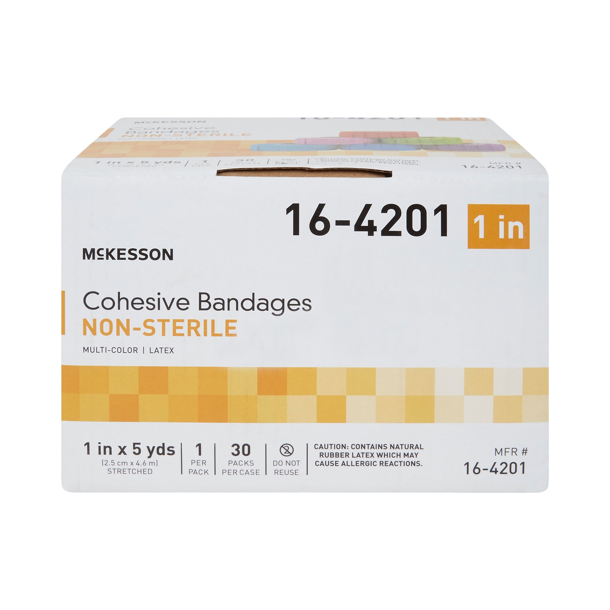 Cohesive Bandage McKesson 1 Inch X 5 Yard Self-adherent Closure Purple / Pink / Green / Light Blue / Royal Blue / Red NonSterile Standard Compression, Packaging Type- Case