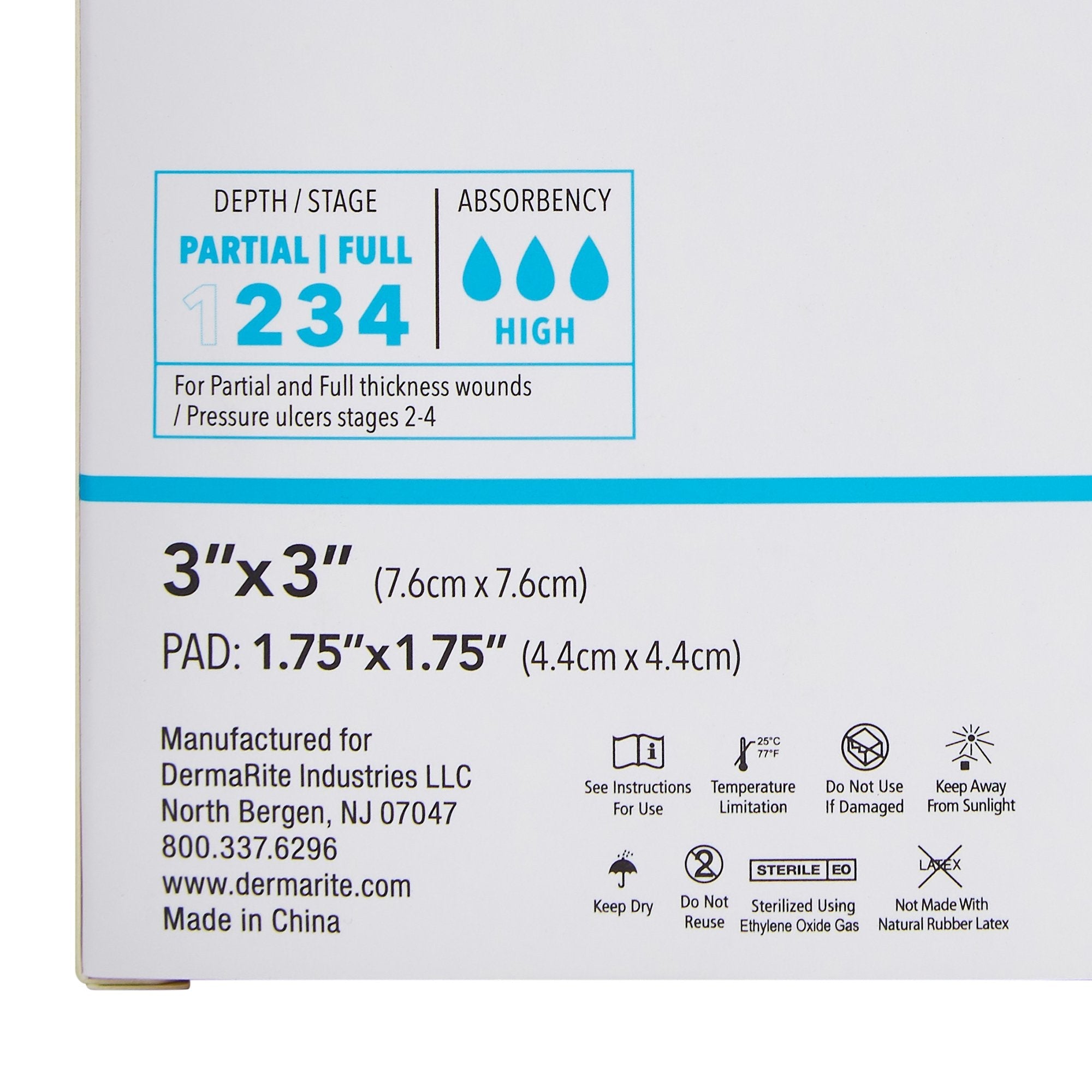 Foam Dressing ComfortFoam Border 3 X 3 Inch With Border Waterproof Backing Silicone Adhesive Square Sterile,Packaging Type- Box