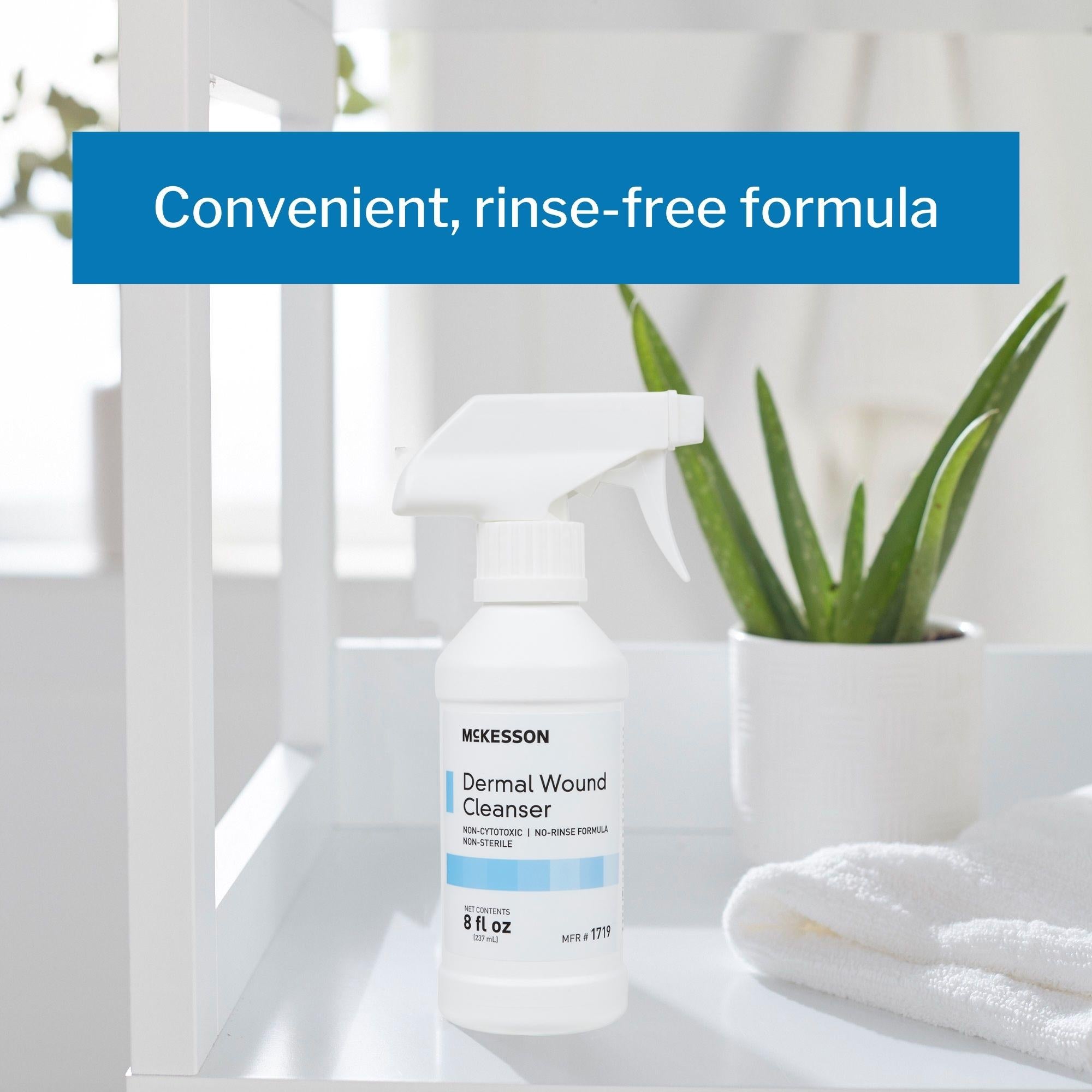 Wound Cleanser McKesson 8 oz. Spray Bottle NonSterile, Packaging Type- Case