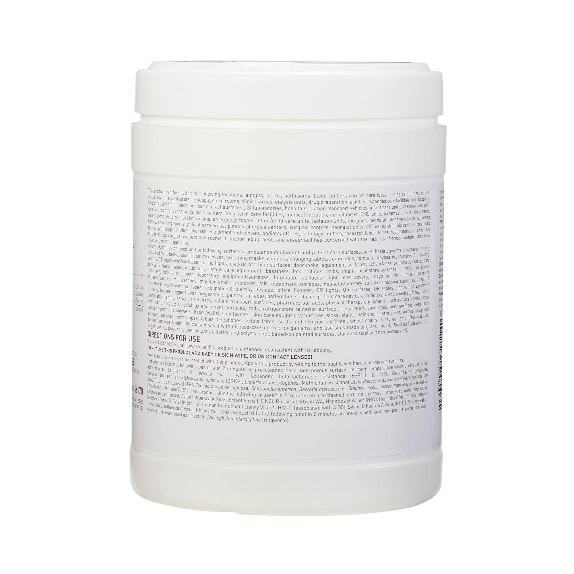 McKesson Surface Disinfectant Premoistened Manual Pull Wipe 65 Count Canister Alcohol Scent NonSterile, Packaging Type- Case