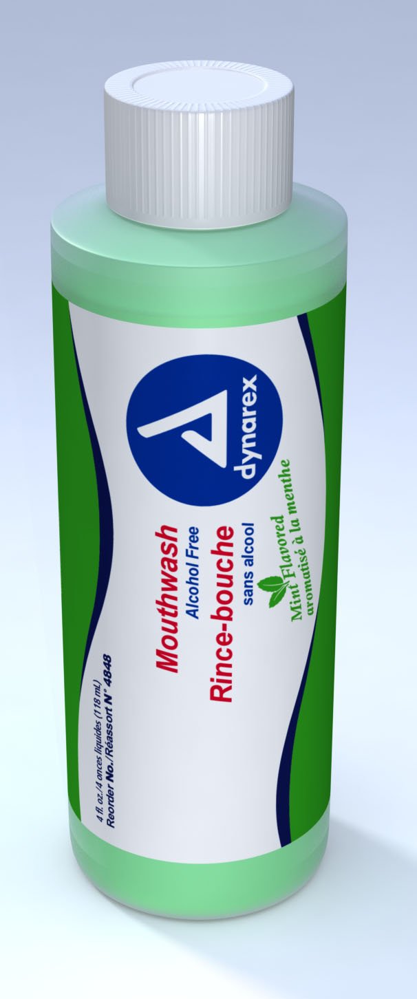 Mouthwash Dynarex 4 oz. Mint Flavor