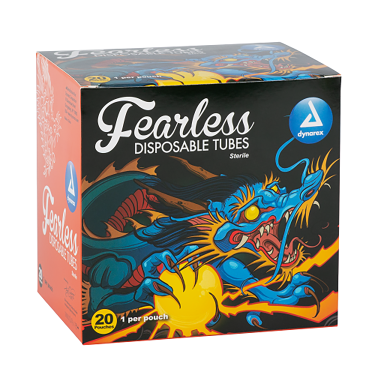Dynarex Fearless Tattoo Cartridge Tubes w/ Drive Bar & Grommet