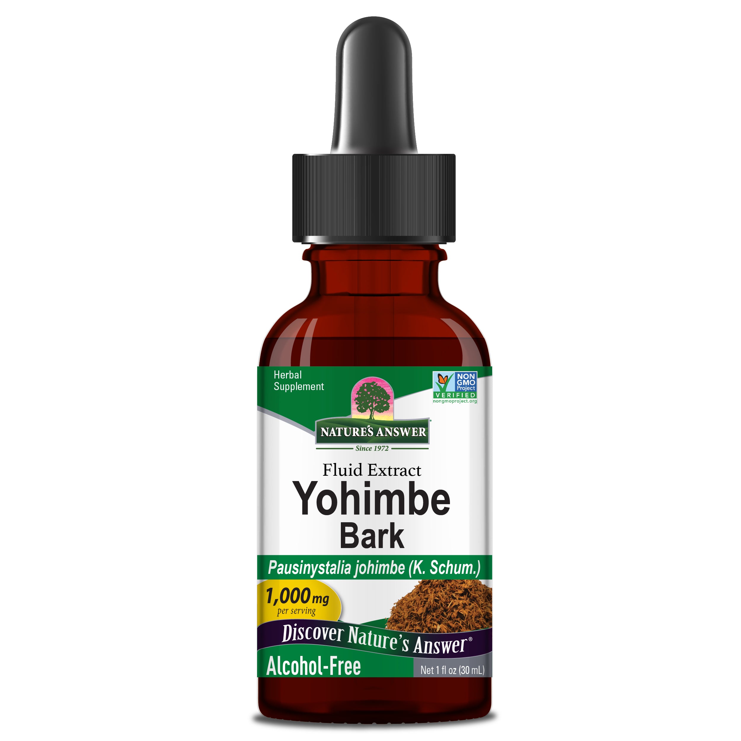 Nature's Answer - Yohimbe Bark Alcohol Free - 1 Fl Oz