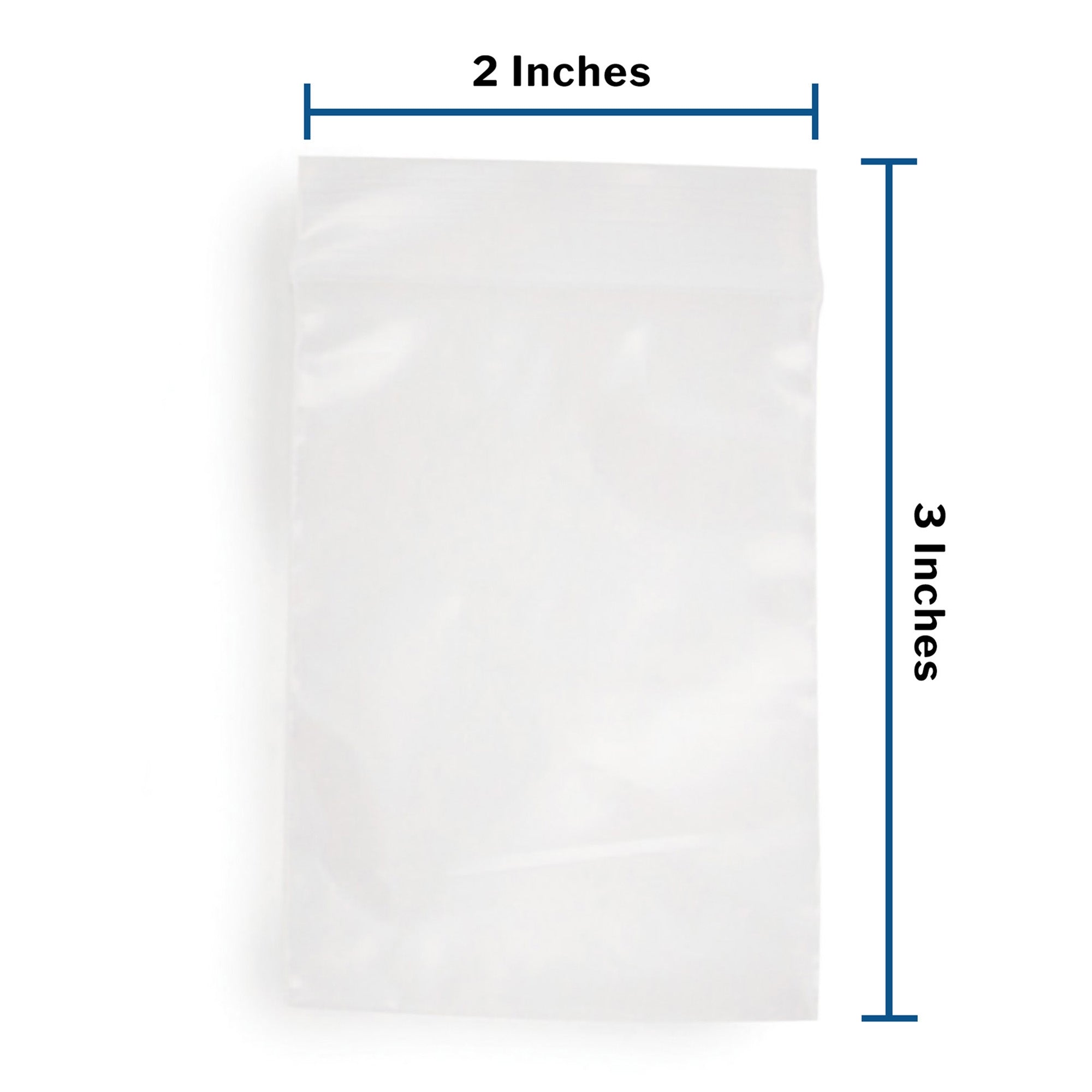 Reclosable Bag McKesson 2 X 3 Inch Polyethylene Clear Zipper Closure, Packaging Type- Case