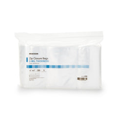 Reclosable Bag McKesson 4 X 6 Inch Polyethylene Clear Zipper Closure