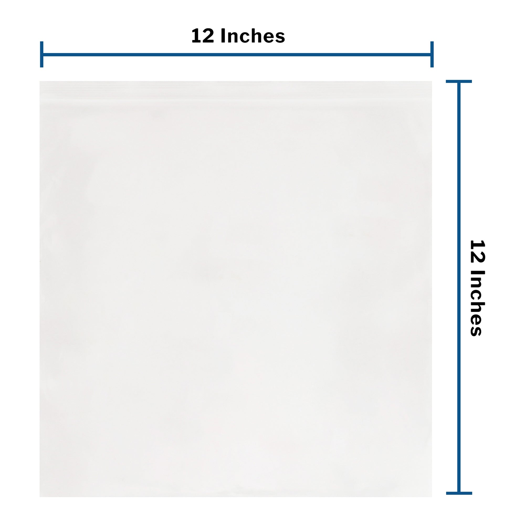 Reclosable Bag McKesson 12 X 12 Inch Polyethylene Clear Zipper Closure, Packaging Type- Case