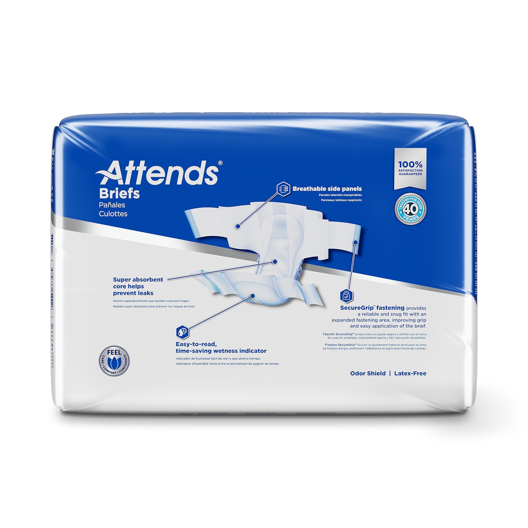 Unisex Adult Incontinence Brief Attends Care Advanced Large Disposable Heavy Absorbency, Packaging Type- Case