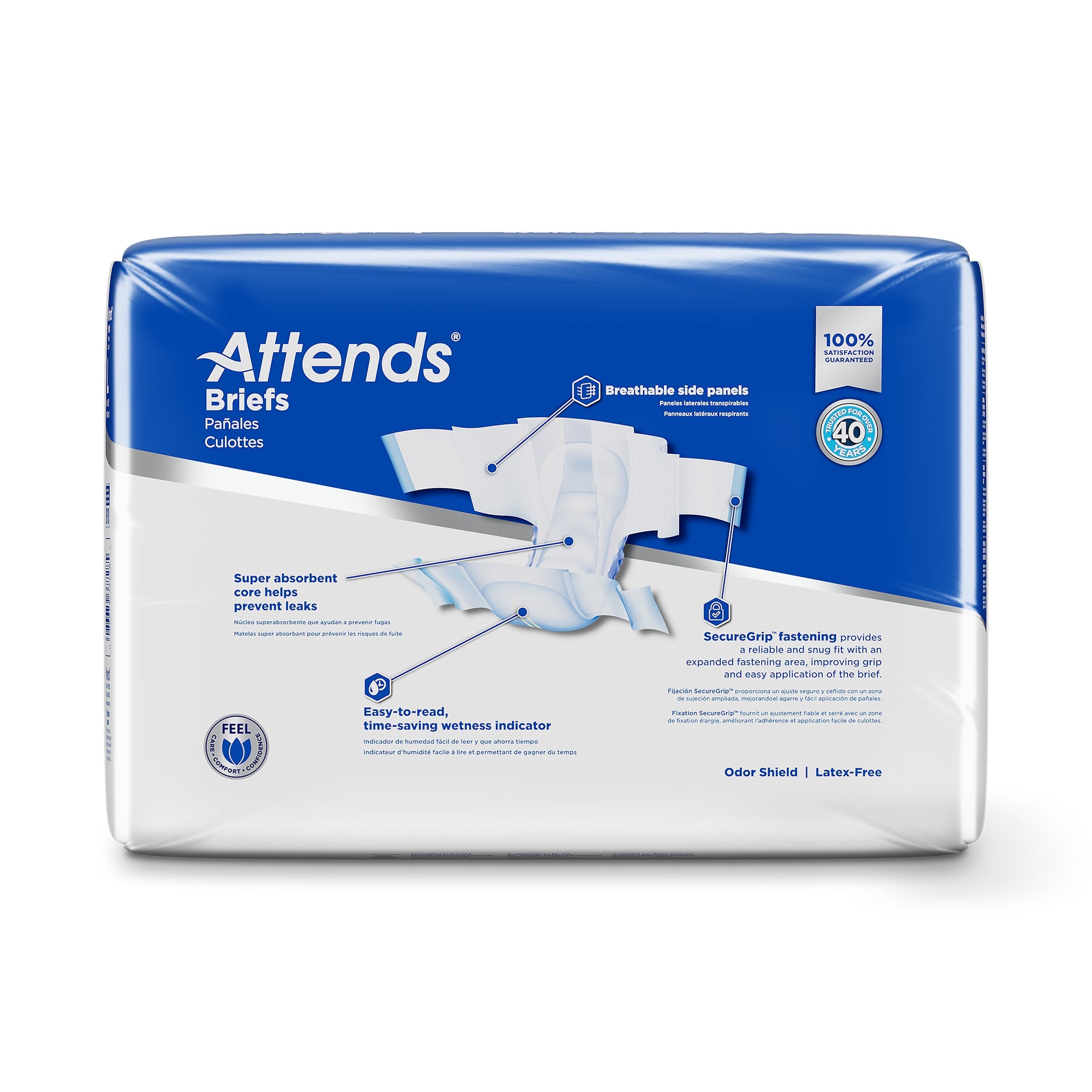 Unisex Adult Incontinence Brief Attends Care Advanced X-Large Disposable Heavy Absorbency, Packaging Type- Case