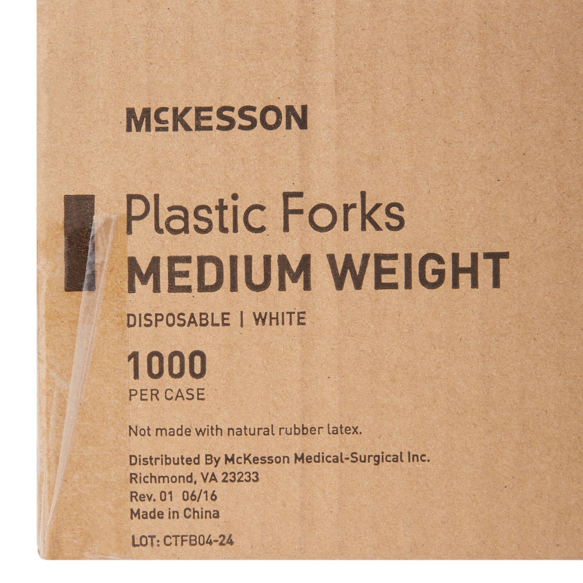 Fork McKesson Medium Weight White Polypropylene, Packaging Type- Case