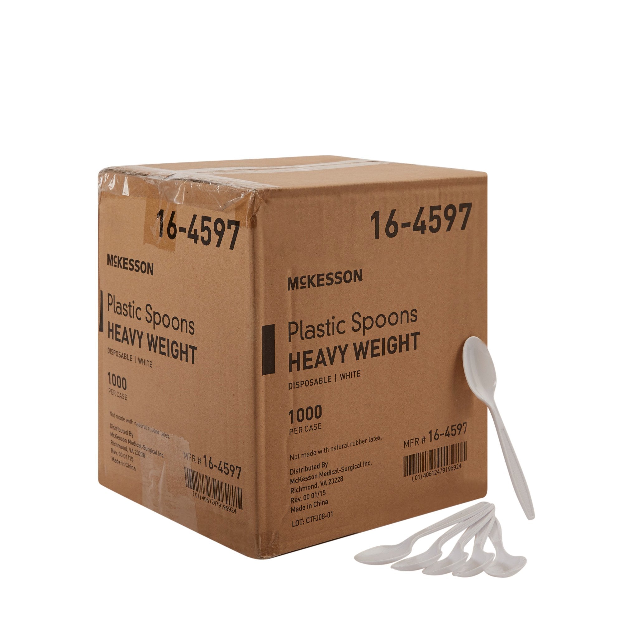 Spoon McKesson Heavy Weight White Polypropylene, Packaging Type- Case