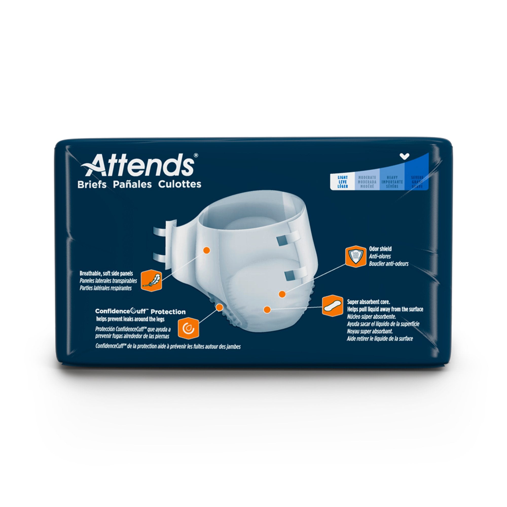 Unisex Youth Incontinence Brief Attends Small Disposable Heavy Absorbency, Packaging Type- Case