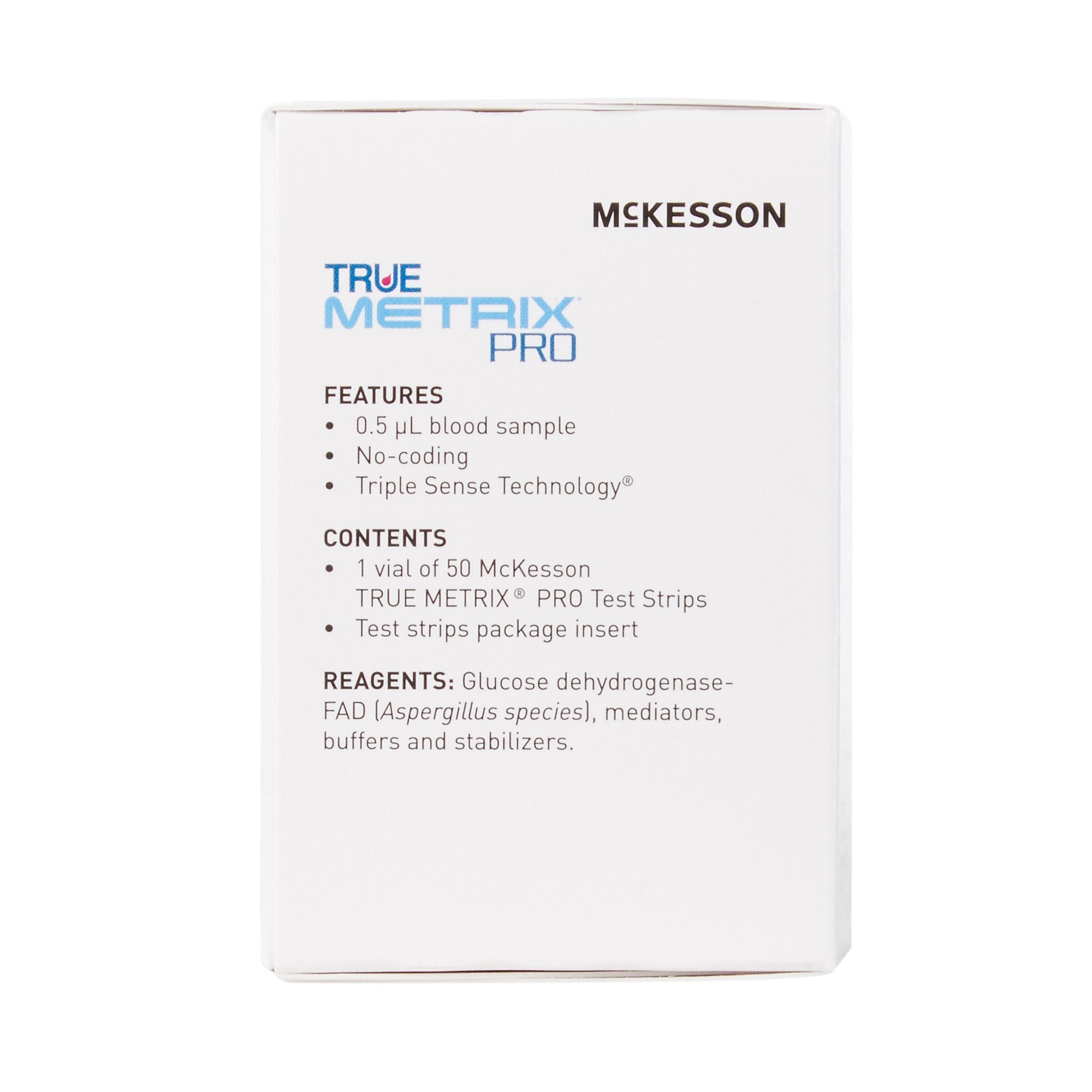 Blood Glucose Test Strips McKesson TRUE METRIX PRO 50 Strips per Pack, Packaging Type- Case
