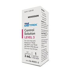Blood Glucose Control Solution McKesson TRUE METRIX 3 mL Level 3, Packaging Type- Case