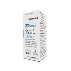 Blood Glucose Control Solution McKesson TRUE METRIX 3 mL Level 1